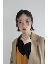 エヌ トーキョー(enu TOKYO) 外ハネボブでつくる大人ヘア ストレートシースルーバング