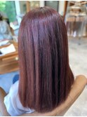 ＃ブラウンピンク＃ヘアカラー＃カット＃暖色カラー＃名古屋