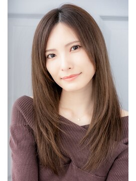 ウォークヘアーリリィ(Walk hair lily) 大人ストレートロング×ベージュブラウン