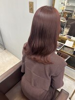 ドロシー 郡山桑野店(Dorothy)&nbsp;ミニウルフチェリーブラウンホワイトグレージュフェザーパーマ