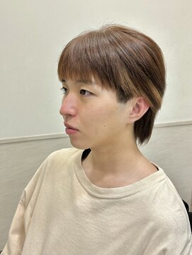 ヨシザワインク プレミアム 築地店(YOSHIZAWA Inc. PREMIUM) ウルフ/前髪バング/茶髪ヘア/ツーブロ/10代20代