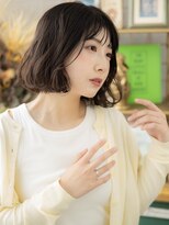 カバーヘア ブリス 北浦和(COVER HAIR bliss)&nbsp;アッシュオリーブくせ毛風エアリーミディa北浦和20代30代40代