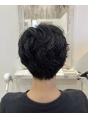 ナチュラルパーマショート