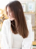 センターパートかきあげ前髪抜け感小顔ロングa浦和20代30代40代
