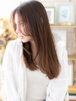 カバーヘアアンドスパ ブリス 浦和西口店(COVER HAIR & SPA bliss) センターパートかきあげ前髪抜け感小顔ロングa浦和20代30代40代