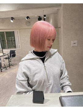 ハイプ(HYPE) 【藤沢横浜】ホワイトピンクカラー/ボブ/ペールピンク