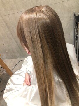 エヌアンドエー 草加店(N&A) さら艶ストレート×髪質改善ケア＃9 縮毛矯正ハイトーンケアカラ