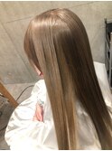 さら艶ストレート×髪質改善ケア#9 縮毛矯正ハイトーンケアカラ