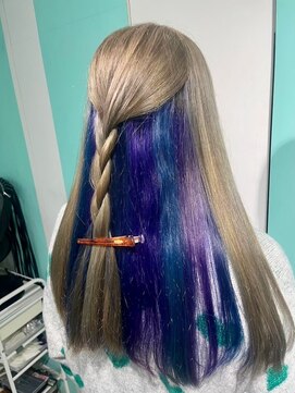 マティーナ ヘアー 池袋(Matina hair) 【ミルクティー×ブルーラベンダーMIX】20代30代40代50代