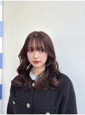 韓国ヘアチョコレートブラウン髪質改善ヨシンモリ小顔周りバング