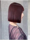 ◇メルティカラー似合わせカットウェーブミディアム縮毛矯正ボブ