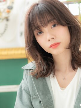 カバーヘア イヴ 戸頭店(COVER HAIR EVE) ★フレンチカジュアル小顔くびれミディアムウルフ20代30代★1