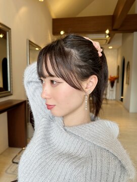 ヘア ルミナス バイ フォルテ(HAIR LUMINAS by FORTE) イメチェン/外ハネボブ/美髪/ワイドバング/ブルーブラック