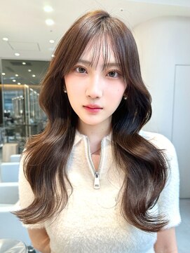 ミンクス渋谷スマートサロン(MINX shibuya smart salon) 韓国風にイメチェン！くすみベージュレイヤー × 韓国風巻き