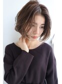 外ハネボブミニボブ/大人ボブ/ゆるパーマ/20代30代40代