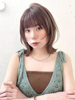 ヘアラウンジ ビーチ 青山 外苑前(hair lounge BEACH) 柔らかベージュ顔まわりレイヤーくびれはねミディ