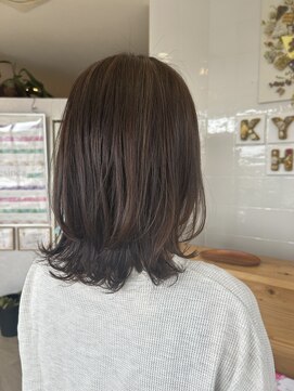 キュウヘアー(KYUU HAIR) 大人ミディ！×ツヤ感カラー