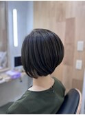 デザインカラー／レイヤーカット/ウエットヘア/オリーブベージュ