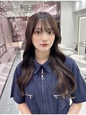 韓国風ヘア/くびれ/ヨシンモリ/チェリーブラウン髪質改善/西新宿