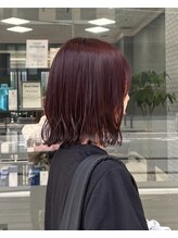 ハレル 戸塚(HAREru.) ブリーチなしチェリーレッド