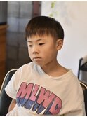 秋髪男の子キッズマッシュ【キッズカット/メンズ/倉敷/中島】