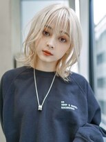 ギークス(GEEKS) 【GEEKS渋谷】ハッシュカット/ウルフ/ホワイトブリーチ/冬カラー