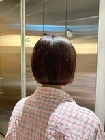 オーガニック リブ 川越(organic+live)&nbsp;切りっぱなしボブ◎暗髪モードボブ小顔