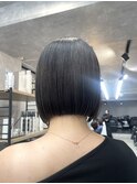 ボブ/ミニボブ/切りっぱなしボブ/前下がり/前下がりボブ/韓国