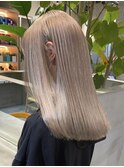 渋谷ブリーチカラーハイトーンカラーミルクティーベージュ韓国