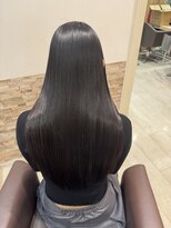 グレースバイハピネス(grace by happiness)&nbsp;髪質改善 縮毛矯正 巻けるストレート 黒髪ロング レイヤー 艶髪