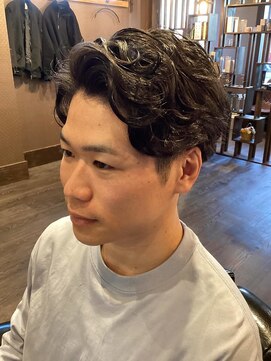 ツーブロック×パーマ