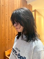 ブクレット(Bouclettes)&nbsp;透明感ダークブラウン/レイヤーカット/ゆるふわカール