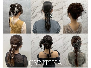 シンシア 新宿(CYNTHIA)の写真/【ヘアアレンジ￥4000 ～】SNS映え間違いなし★推し活イベントはもちろん、結婚式/デート/二次会にも！