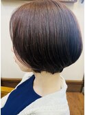ラベンダーアッシュ大人ショートボブ