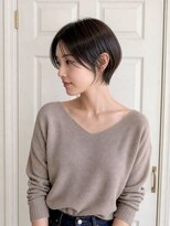 アロマヘアルーム 横浜店(AROMA hair room)&nbsp;ショートボブ/大人ショートヘア/オリーブグレージュ/前髪/横浜