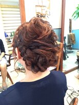ロカット サロン(Roquat Salon)&nbsp;トップウェーブアップアレンジ【ヘアセット/立川/卒業式袴】