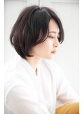 ナチュラルショートボブ