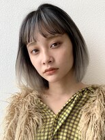 ダブ アオヤマ(DaB AOYAMA)&nbsp;コントラストエアタッチ / くすみブルー / ミニウルフ