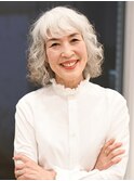 【えがお美容室】50代に人気☆ふんわりと動くミディアムパーマ