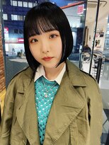 ボコカ(bococa)&nbsp;ミニボブ×前髪パッツン×ディープブラック