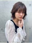 黒髪/ボブルフ/ネビージュ/小顔/ワンレン/髪質改善/グレージュ