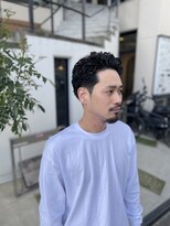メリケンバーバーショップ トーキョー(MERICAN BARBERSHOP TYO)&nbsp;MEN'SHAIR束感ショート波巻きハイライトマッシュ52