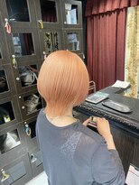 プライズ 錦糸町北口店(prize)&nbsp;ペールオレンジ×ウルフカット【錦糸町北口】