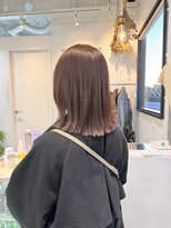 ロカ 表参道(loka)&nbsp;ローズブラウン/レイヤーボブ[表参道/ブリーチ/ハイライト]Mai