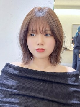 ハピネス 梅田茶屋町店(HAPPINESS) 韓国風/ことりベージュ/ミルクティーアッシュ/レイヤーボブ