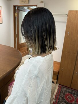 エニエンメイクス 立川(ENIEN MAKE'S) ボブ/切りっぱなし/オリーブベージュ/レイヤーカット28