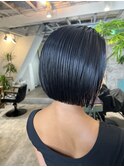 【LoA】ブルーブラックネイビーブルー切りっぱなしボブ