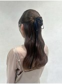 【kana】結婚式ヘア　カチモリ×ハーフアップ