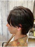 カジュアルもフォーマルも◎万能センターパート/メンズカット