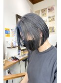 【フルブリーチ】セクションカラー × ブルー★          清水純